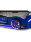 Кровать гоночная машина Мустанг синяя